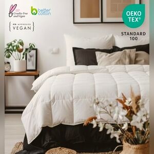 NIB FOSSFLAKES Nordic Sleep, Duvet Comforter Anti-Allergenic Filling Queen